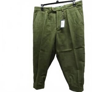 NEW LAKSEN men’s belgravia moleskin knickers pants in loden green
